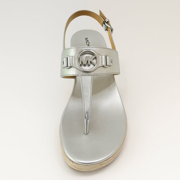 NEW MICHEAL Michael Kors Ashley Logo Wedge Platform Sandals Size 9.5 - Picture 4 of 9